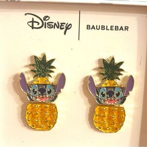 DISNEY PARKS COLLECTION X BAUBLEBAR Stitch Pineapple EARRINGS